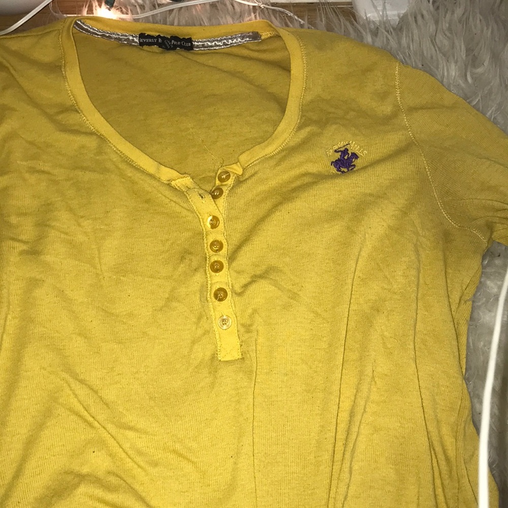 Ralph Lauren yellow shirt